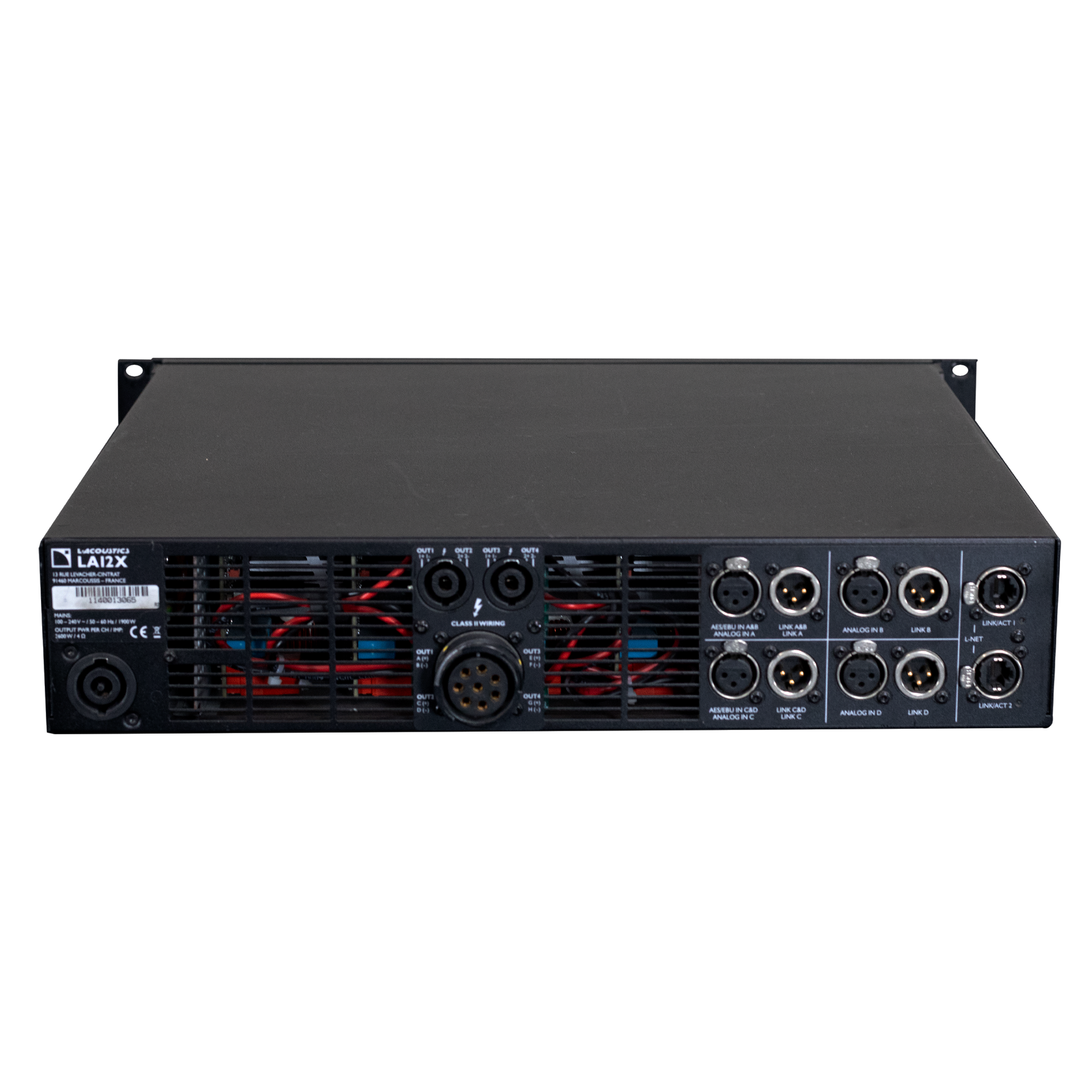 LA12X Amplifier Back